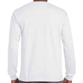 Weiß - Back - Gildan - "Ultra" T-Shirt für Herren  Langärmlig