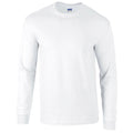 Weiß - Front - Gildan - "Ultra" T-Shirt für Herren  Langärmlig