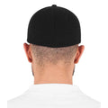 Schwarz - Back - Flexfit - Kappe für Herren-Damen Unisex