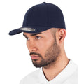 Marineblau - Side - Flexfit - Kappe für Herren-Damen Unisex