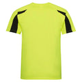 Leuchtend Gelb-Pechschwarz - Back - AWDis Cool - T-Shirt Feuchtigkeitsabweisend für Herren