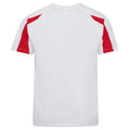 Arktisch Weiß-Feuerrot - Back - AWDis Cool - T-Shirt Feuchtigkeitsabweisend für Herren