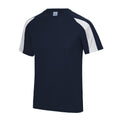 Dunkelblau-Arktisch Weiß - Side - AWDis Cool - T-Shirt Feuchtigkeitsabweisend für Herren