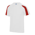 Arktisch Weiß-Feuerrot - Side - AWDis Cool - T-Shirt Feuchtigkeitsabweisend für Herren