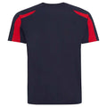 Dunkelblau-Feuerrot - Back - AWDis Cool - T-Shirt Feuchtigkeitsabweisend für Herren