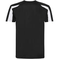Pechschwarz-Arktisch Weiß - Back - AWDis Cool - T-Shirt Feuchtigkeitsabweisend für Herren