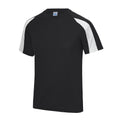 Pechschwarz-Arktisch Weiß - Side - AWDis Cool - T-Shirt Feuchtigkeitsabweisend für Herren
