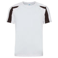Arktisch Weiß-Pechschwarz - Front - AWDis Cool - T-Shirt Feuchtigkeitsabweisend für Herren