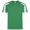 Irisches Grün-Arktisch Weiß - Front - AWDis Cool - T-Shirt Feuchtigkeitsabweisend für Herren