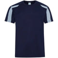 Marineblau-Himmelblau - Front - AWDis Cool - T-Shirt Feuchtigkeitsabweisend für Herren