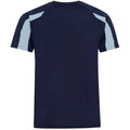 Marineblau-Himmelblau - Back - AWDis Cool - T-Shirt Feuchtigkeitsabweisend für Herren