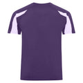 Violett-Arktisch Weiß - Back - AWDis Cool - T-Shirt Feuchtigkeitsabweisend für Herren