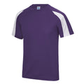 Violett-Arktisch Weiß - Side - AWDis Cool - T-Shirt Feuchtigkeitsabweisend für Herren