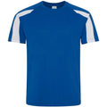 Königsblau-Arktisch Weiß - Front - AWDis Cool - T-Shirt Feuchtigkeitsabweisend für Herren