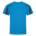 Saphir-Blau-Holzkohle - Back - AWDis Cool - T-Shirt Feuchtigkeitsabweisend für Herren