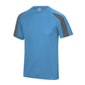 Saphir-Blau-Holzkohle - Side - AWDis Cool - T-Shirt Feuchtigkeitsabweisend für Herren