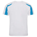 Arktisch Weiß-Saphir-Blau - Back - AWDis Cool - T-Shirt Feuchtigkeitsabweisend für Herren