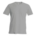 Hellgrau - Front - Kariban - T-Shirt Rundhalsausschnitt für Herren