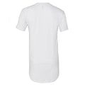 Weiß - Back - Canvas - "Urban" T-Shirt Lang für Herren