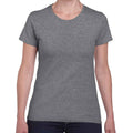 Graphit meliert - Front - Gildan - T-Shirt Schwere Qualität für Damen