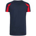 Dunkelblau-Feuerrot - Back - AWDis Cool - T-Shirt Feuchtigkeitsabweisend für Kinder