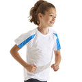Arktisch Weiß-Saphir-Blau - Side - AWDis Cool - T-Shirt Feuchtigkeitsabweisend für Kinder