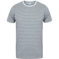 Grau-Weiß - Front - SF - T-Shirt für Herren-Damen Unisex