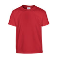 Rot - Front - Gildan - T-Shirt Schwere Qualität für Kinder