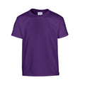 Violett - Front - Gildan - T-Shirt Schwere Qualität für Kinder