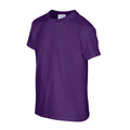 Violett - Side - Gildan - T-Shirt Schwere Qualität für Kinder