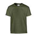 Militärgrün - Front - Gildan - T-Shirt Schwere Qualität für Kinder