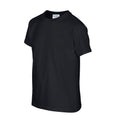 Schwarz - Side - Gildan - T-Shirt Schwere Qualität für Kinder