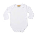 Weiß - Front - Larkwood - Bodysuit für Baby  Langärmlig