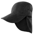 Schwarz - Front - Result Headwear - "Legionnaires" Baseball-Mütze Faltbar für Herren-Damen Unisex