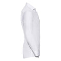 Weiß - Side - Russell Collection - "Ultimate" Formelles Hemd für Herren  Langärmlig