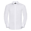 Weiß - Front - Russell Collection - "Ultimate" Formelles Hemd für Herren  Langärmlig