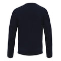 Marineblau - Back - Premier - "Essential" Sweatshirt V-Ausschnitt für Herren