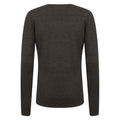 Grau meliert - Back - Henbury - Sweatshirt V-Ausschnitt für Damen