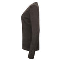 Grau meliert - Side - Henbury - Sweatshirt V-Ausschnitt für Damen