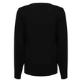 Schwarz - Back - Henbury - Sweatshirt V-Ausschnitt für Damen
