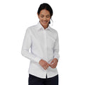 Weiß - Front - Henbury - Formelles Hemd für Damen  Langärmlig