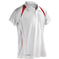 Weiß-Rot - Front - Spiro - "Team Spirit" Poloshirt für Herren