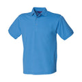 Mittelblau - Front - Henbury - Poloshirt Schwere Qualität für Herren