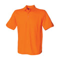Orange - Front - Henbury - Poloshirt Schwere Qualität für Herren