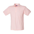 Pink - Front - Henbury - Poloshirt Schwere Qualität für Herren