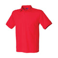 Rot - Front - Henbury - Poloshirt Schwere Qualität für Herren
