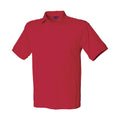 Graurot - Front - Henbury - Poloshirt Schwere Qualität für Herren