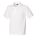 Weiß - Front - Henbury - Poloshirt Schwere Qualität für Herren
