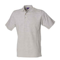 Grau meliert - Front - Henbury - "Classic" Poloshirt Schwere Qualität für Herren