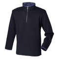 Marineblau-Blau - Front - Front Row - Sweatshirt Reißverschluss für Herren